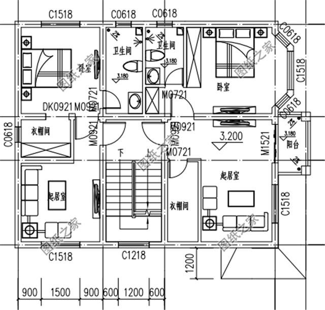 農(nóng)村小戶型自建房設(shè)計(jì)圖，第3套進(jìn)深8米，造價(jià)9萬(wàn)