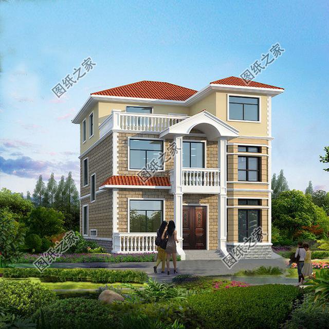 農(nóng)村小戶型自建房設(shè)計(jì)圖，第3套進(jìn)深8米，造價(jià)9萬(wàn)