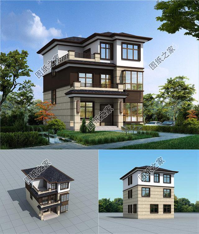 農(nóng)村新款別墅設(shè)計圖，造型美觀還接地氣，最低造價15萬