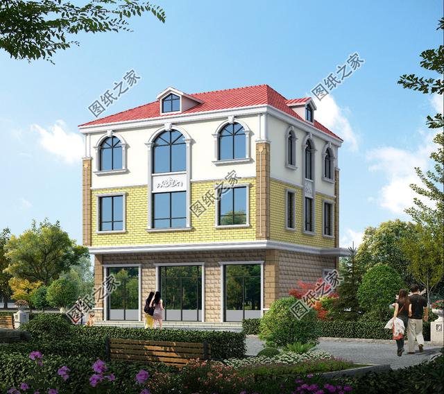 帶商鋪的農(nóng)村自建房圖片，一樓做生意，二層供居住，兩不誤