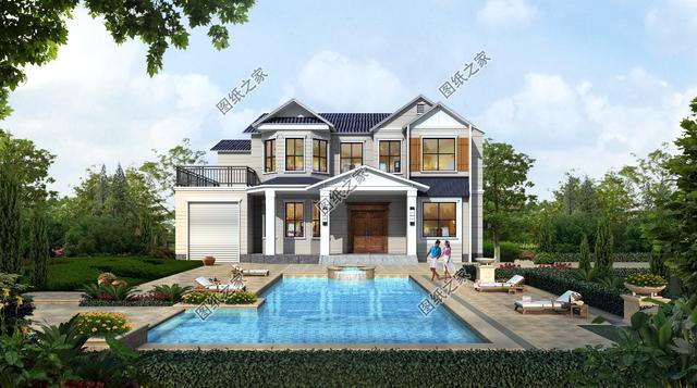 農(nóng)村復(fù)式二層別墅設(shè)計圖，圖紙簡單老爸都能看得懂，看完收藏了