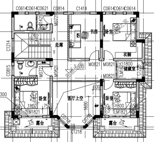 鄉(xiāng)下二層建房110平米別墅戶型圖，造價(jià)不到30萬，非常接地氣