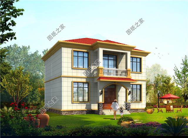 農(nóng)村10×8米房子設(shè)計(jì)圖，戶型雖小，但絲毫不影響它的美觀