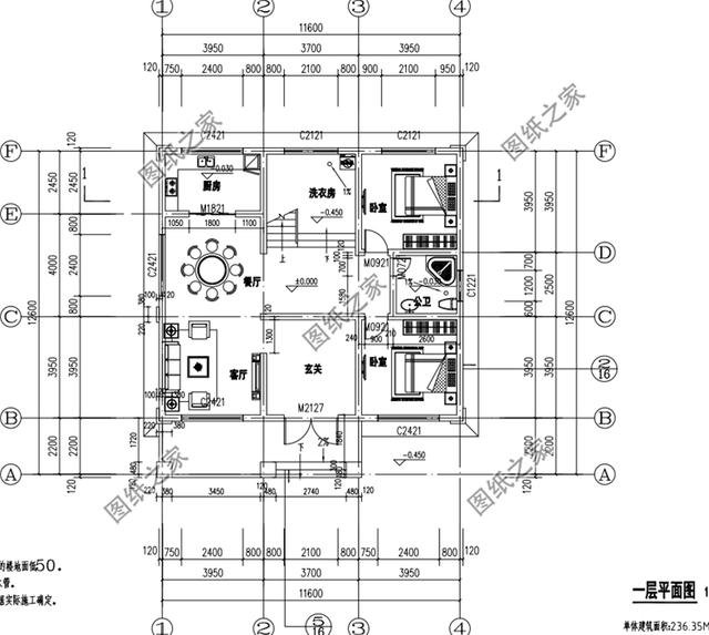 145平米二層樓設(shè)計(jì)圖，美觀又大氣，經(jīng)典戶型值得擁有