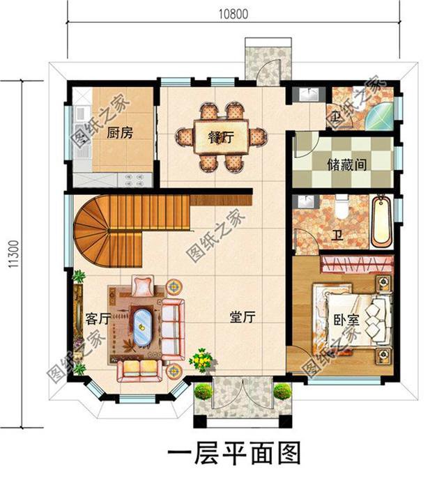 農(nóng)村兩層半別墅設(shè)計圖，最高造價才32萬，建過的都說好