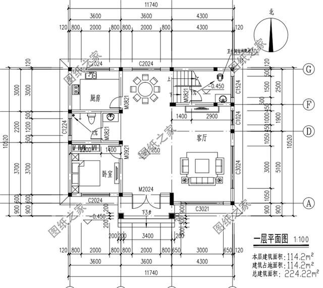 農(nóng)村二層坡屋頂樓房設(shè)計圖，絕美的設(shè)計，最最符合農(nóng)村建造的戶型