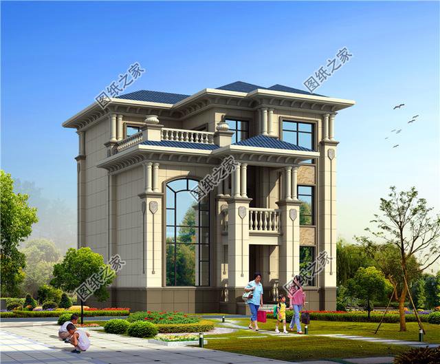 農(nóng)村三層樓房戶型圖，落地窗加露臺，好多人都夸第三套建的好