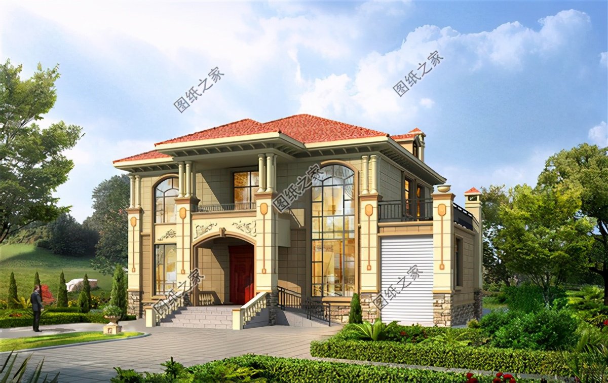 農(nóng)村帶車庫(kù)房子設(shè)計(jì)圖，建房沒(méi)車庫(kù)怎么行，趕快收了回家建一棟