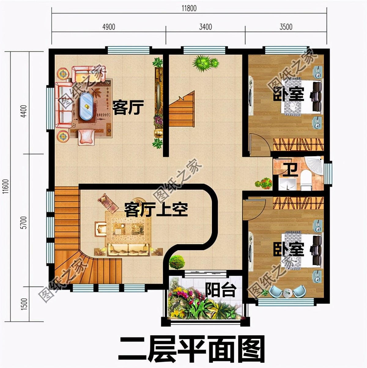 農(nóng)村三層復(fù)式樓房設(shè)計(jì)圖，挑高客廳，公認(rèn)的農(nóng)村好戶型