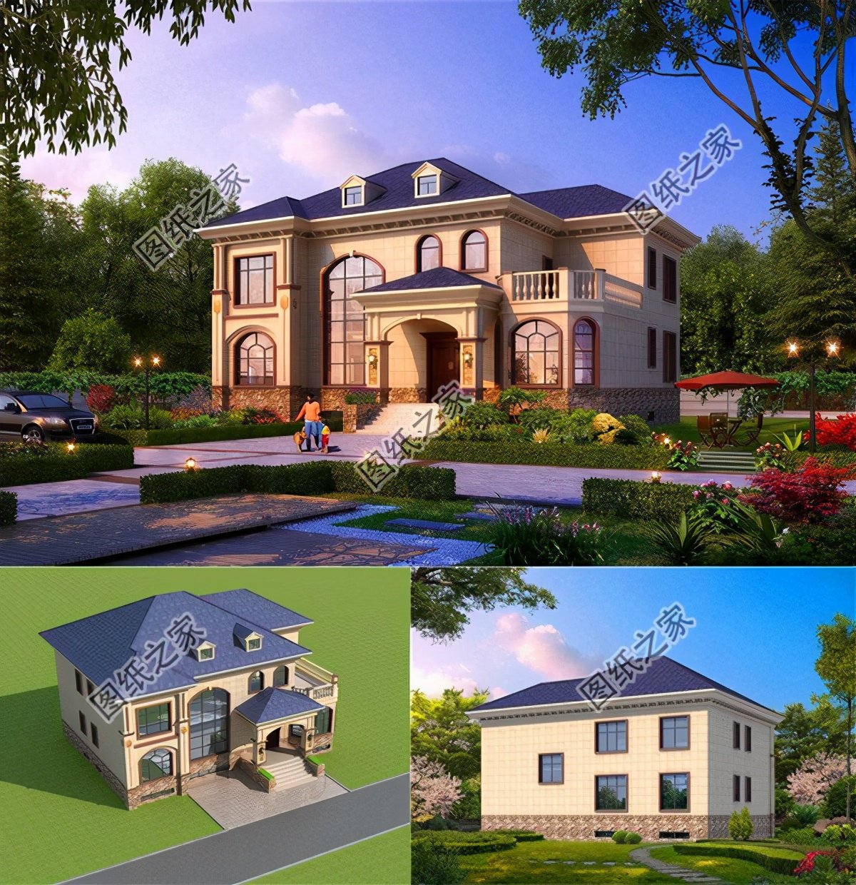 帶地下室二層樓設計圖，布局太實用了，朋友們還等什么呢