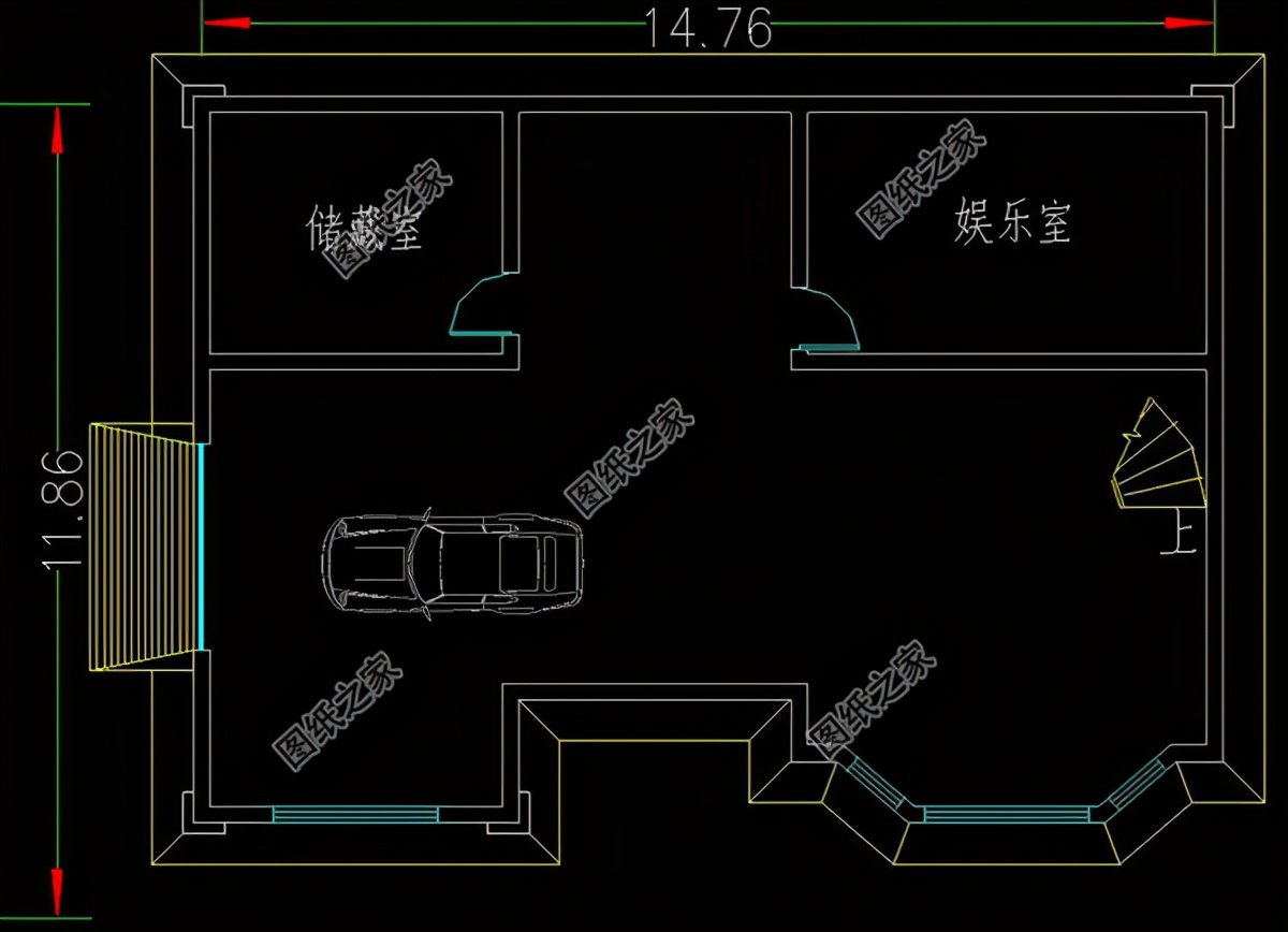 帶地下室二層樓設計圖，布局太實用了，朋友們還等什么呢