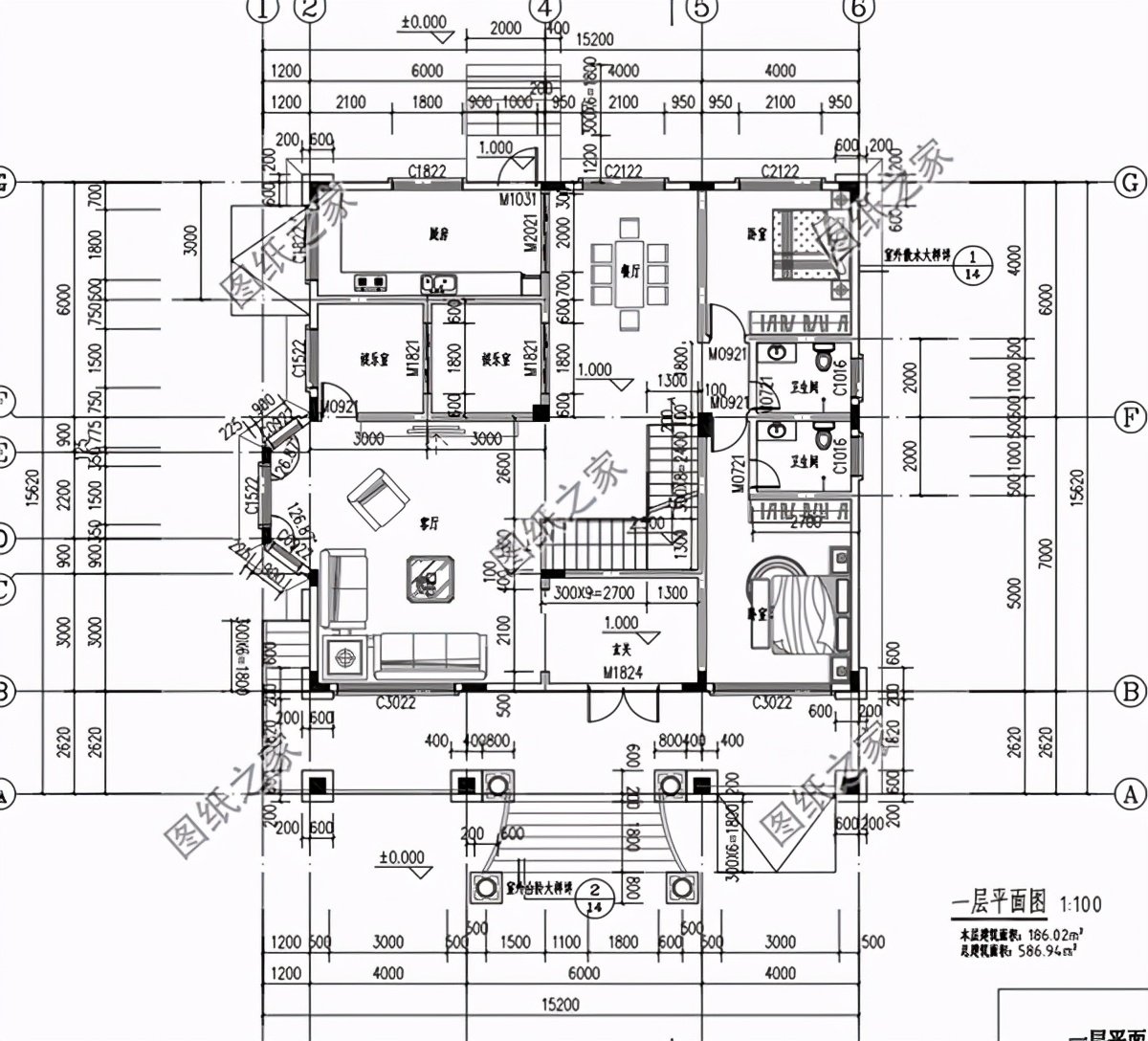 帶地下室二層樓設計圖，布局太實用了，朋友們還等什么呢
