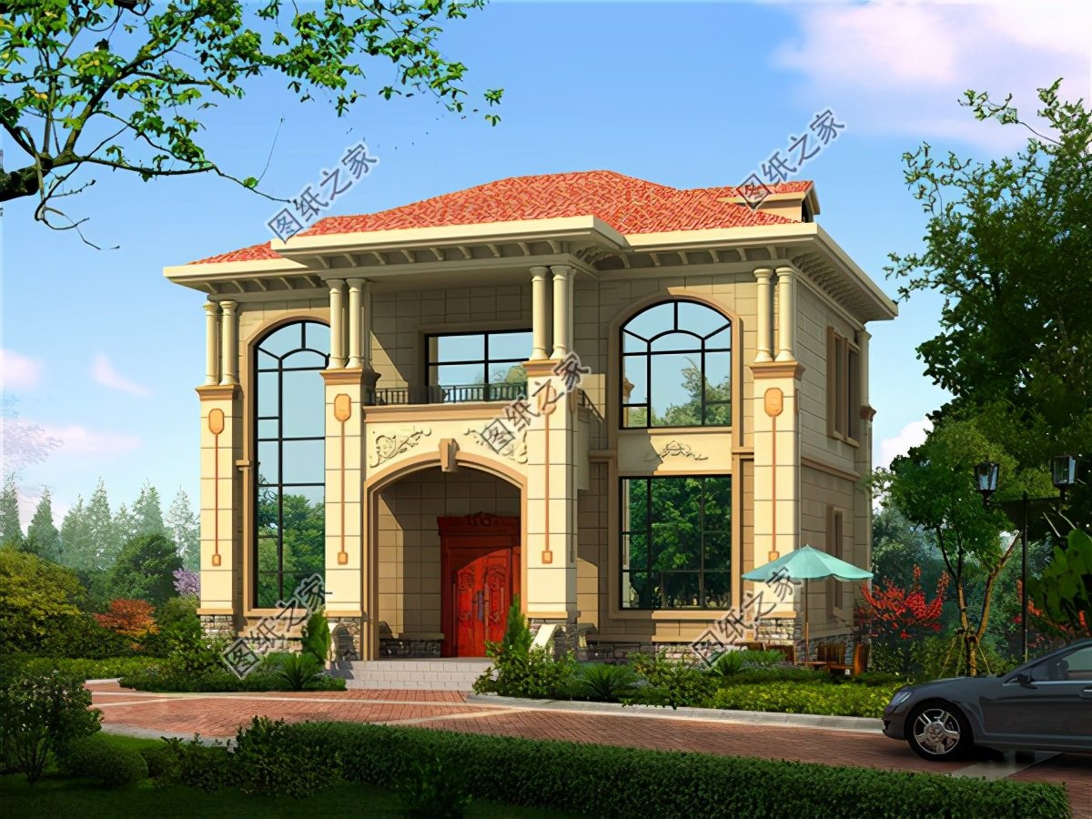 最新款二層別墅設(shè)計(jì)圖，回到農(nóng)村建房子，果然還是二層的最受喜愛