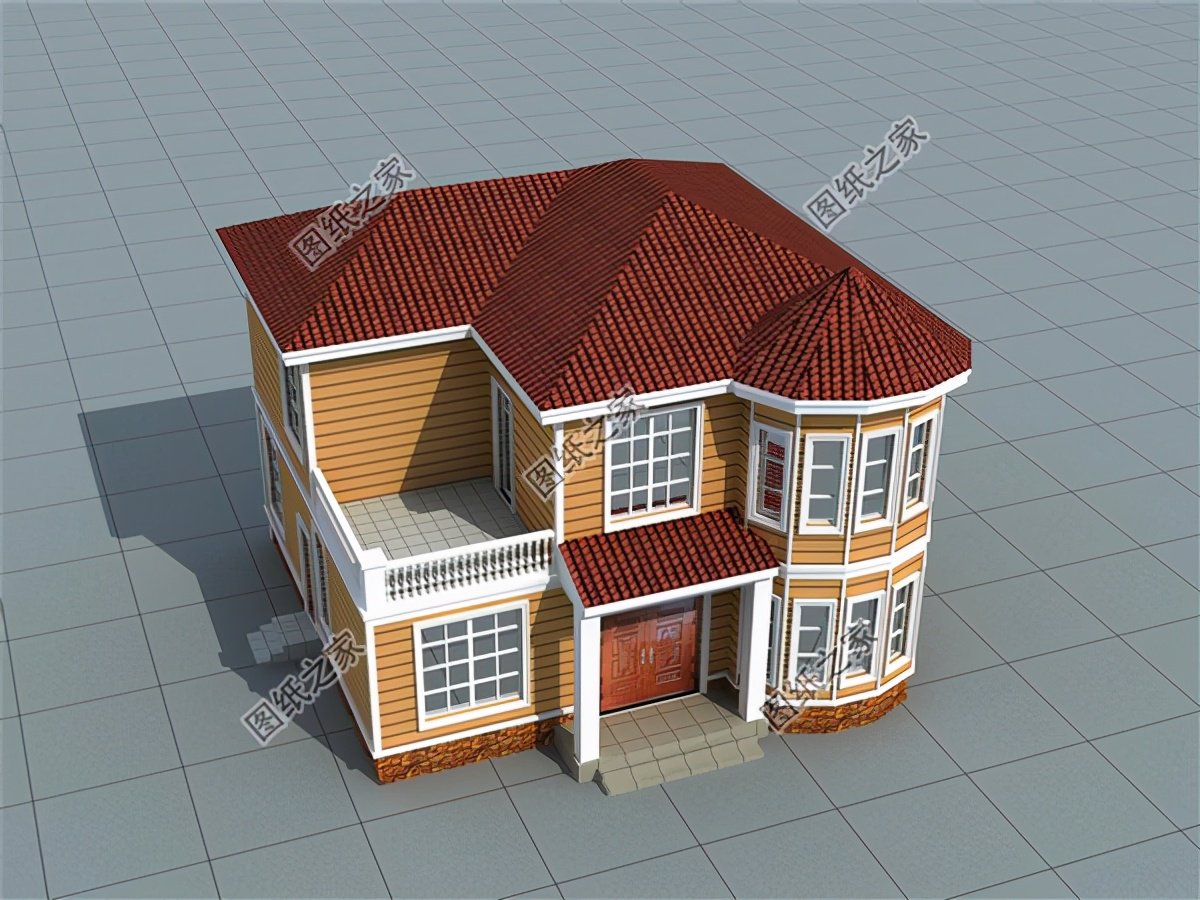 12米×12米建房設(shè)計(jì)圖，有露臺設(shè)計(jì)，農(nóng)村建房就蓋這樣的戶型