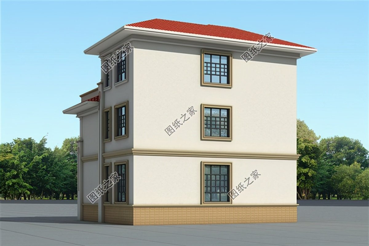 進(jìn)深9米的別墅，在農(nóng)村建的相當(dāng)火熱，顏值和布局挑不出毛病