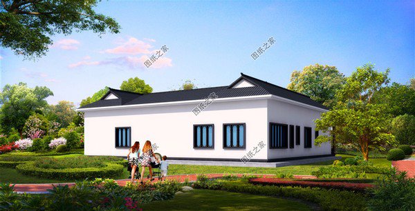 鄉(xiāng)村建的四合院一層設(shè)計(jì)，百萬(wàn)豪宅的既視感，開(kāi)啟一年好兆頭