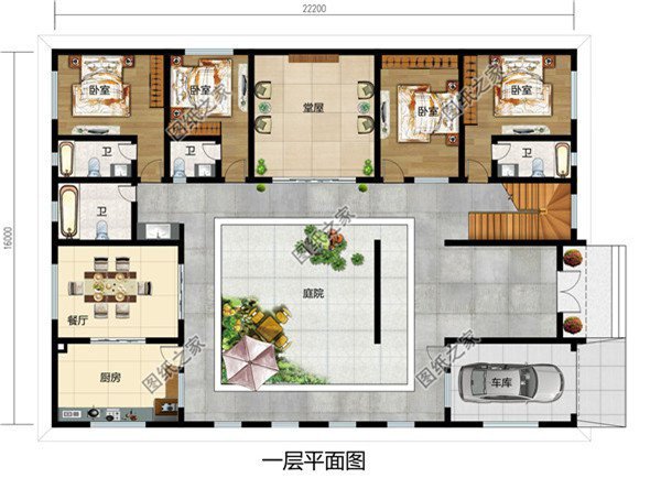 農村一大家庭人居住的四合院，實用傳承三代人，農村建房的終極夢想