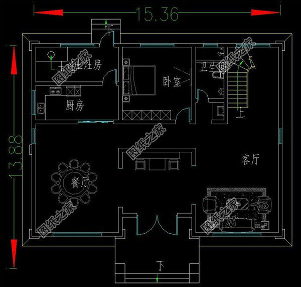 鄉(xiāng)村建170平到180平左右的三層別墅，大露臺設(shè)計，氣派不氣派