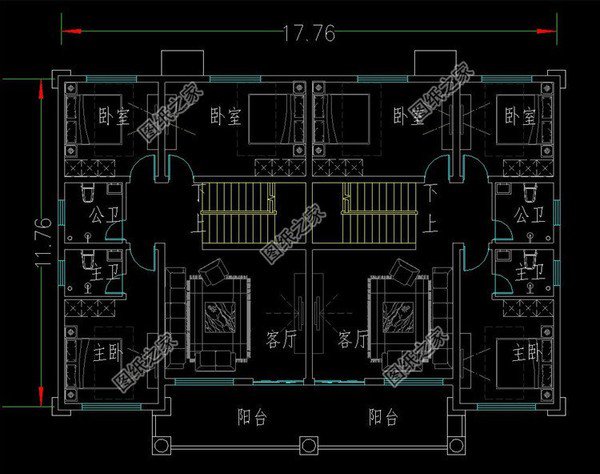 磚混結(jié)構(gòu)的雙拼自建房，建一棟大大方方， 那么多人要圖紙