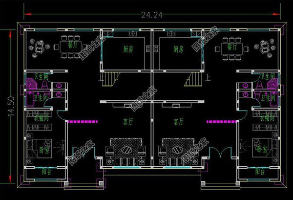 磚混結(jié)構(gòu)的雙拼自建房，建一棟大大方方， 那么多人要圖紙