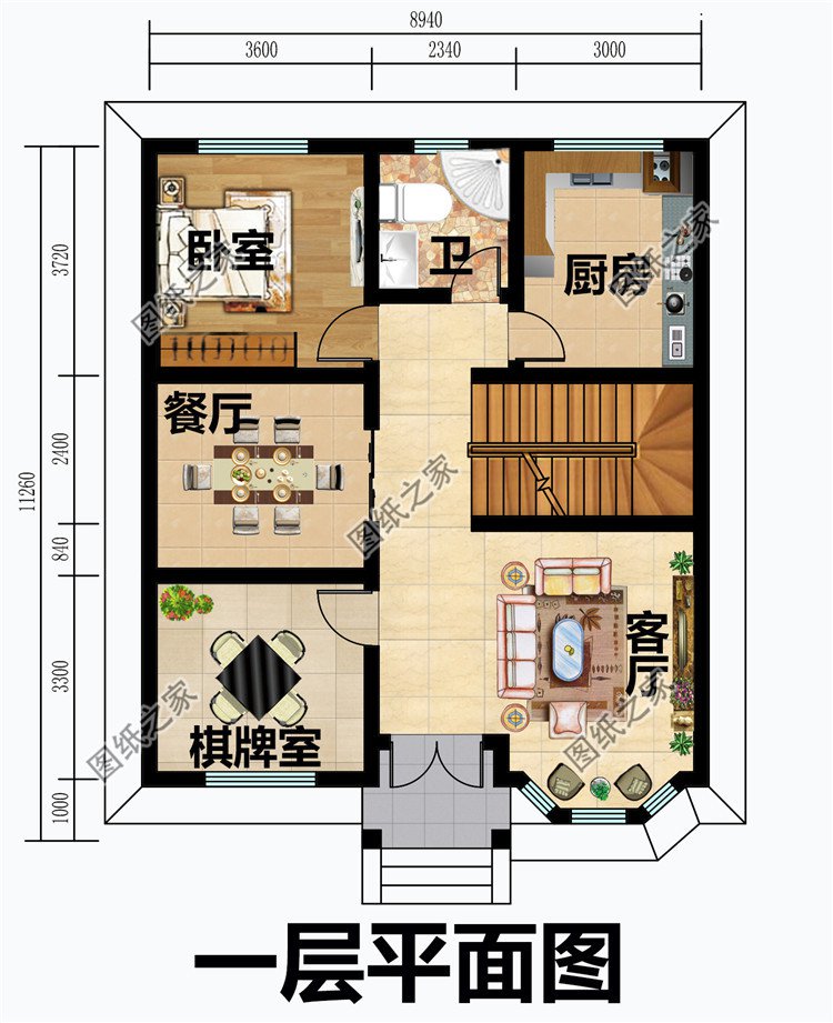 農(nóng)村經(jīng)典二層樓房設(shè)計(jì)圖