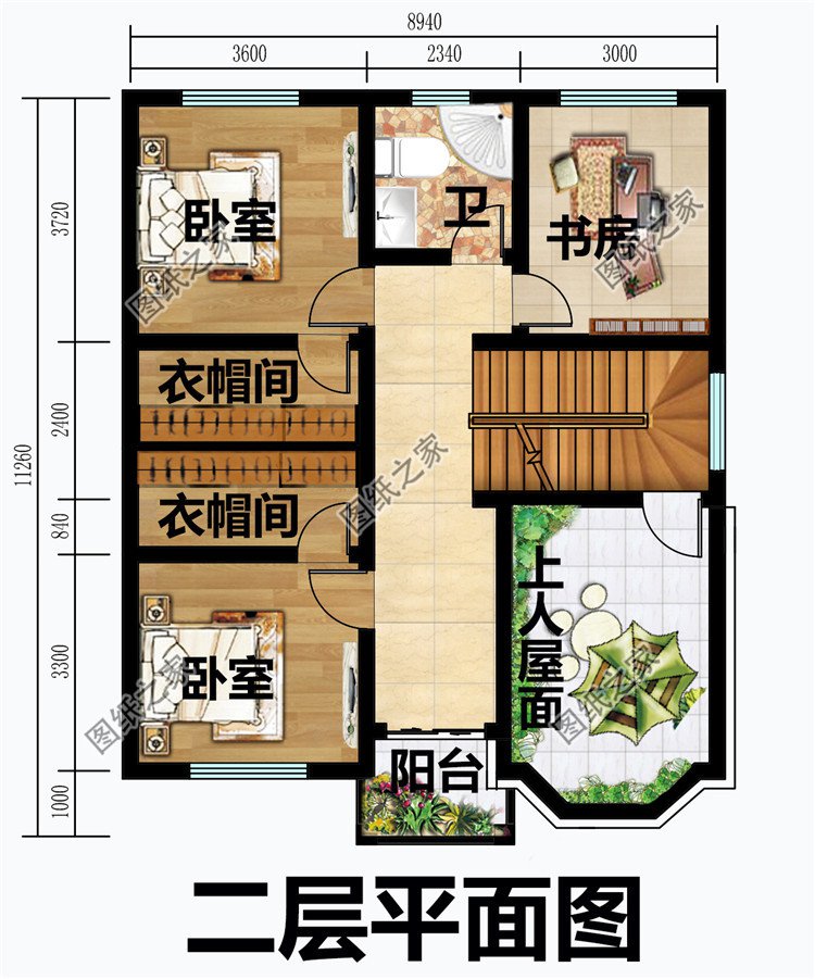 農(nóng)村經(jīng)典二層樓房設(shè)計(jì)圖