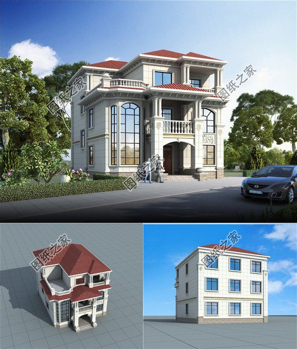 有建筑圖的自建房，建房不僅漂亮，還要科學(xué)設(shè)計(jì)