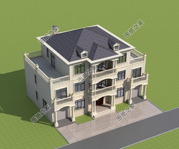 宅基地200平建的三層別墅，別告訴我你不喜歡這樣的，我不信