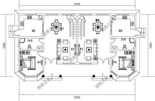 農(nóng)村自建六開間的雙拼別墅，兄弟建房不能錯(cuò)過，來看看