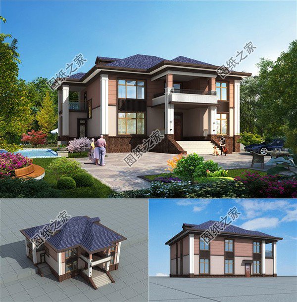 自建房復(fù)式樓房圖,老人小孩都喜歡的設(shè)計，建完房全村都來看