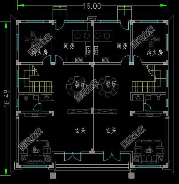 在240平米左右的雙拼自建房，專業(yè)圖紙做參考，大家還在等什么