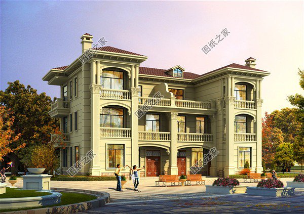 分享三款雙拼三層別墅設計圖，每一套都有亮點，建好之后高端又上檔次