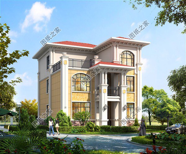 超完美帶露臺三層別墅設計圖，造價經(jīng)濟實惠，不是土豪也能夠設計