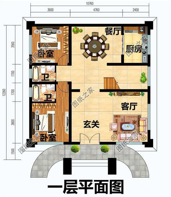 農(nóng)村二層半自建房設(shè)計圖，建房首選，看看哪款最適合你？