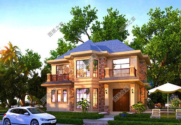 簡單戶型二層樓效果圖，戶型簡約造價低，農(nóng)村建房無壓力