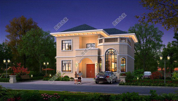 簡單戶型二層樓效果圖，戶型簡約造價低，農(nóng)村建房無壓力