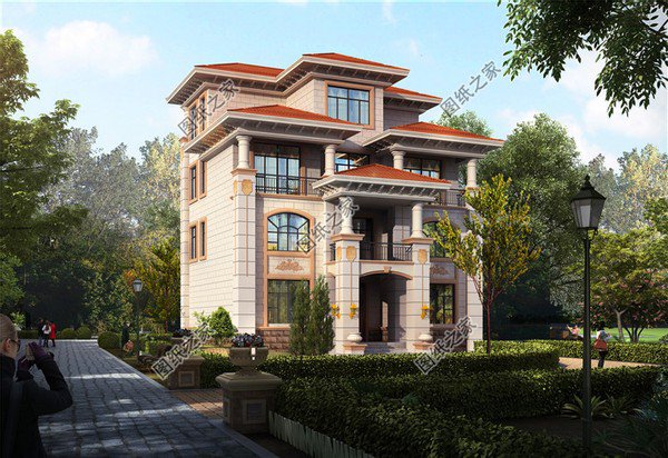 四層大戶型別墅設(shè)計圖，建在農(nóng)村倍有面，未來建房標(biāo)桿