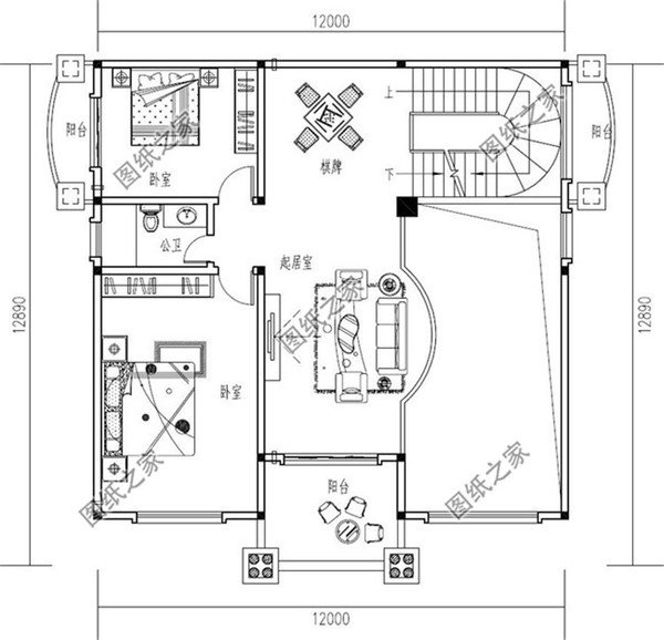 四層大戶型別墅設(shè)計圖，建在農(nóng)村倍有面，未來建房標(biāo)桿