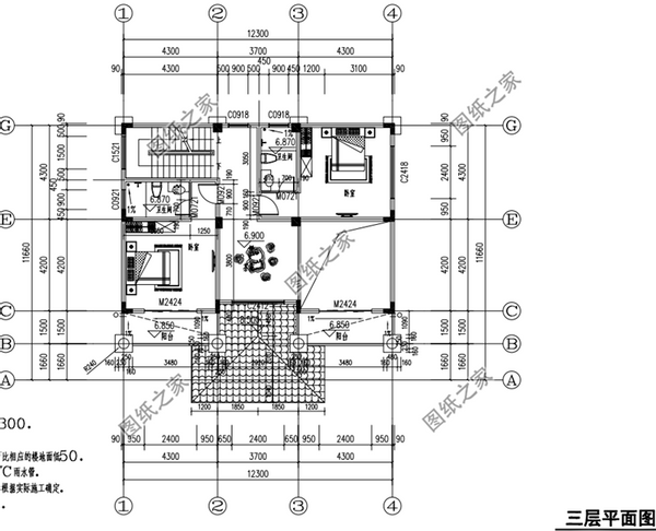 四層大戶型別墅設(shè)計圖，建在農(nóng)村倍有面，未來建房標(biāo)桿
