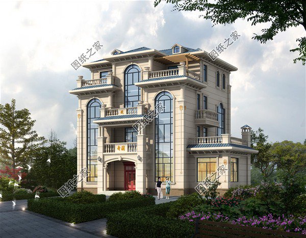 農(nóng)村四層樓房外觀效果圖，豪華氣派，建好人人羨慕