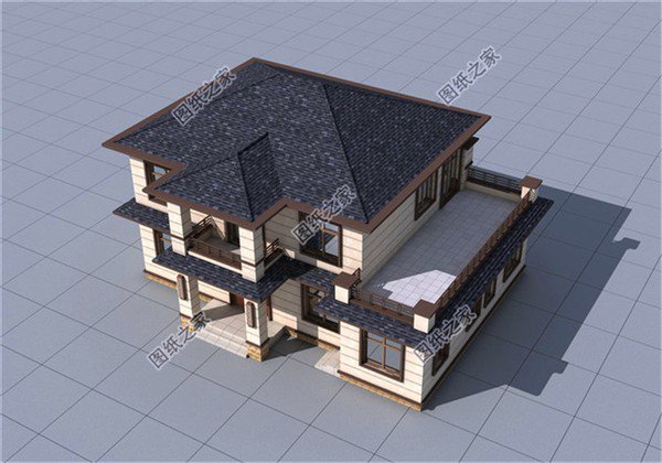 160平米左右二層樓房設(shè)計(jì)圖，戶型大氣布局合理，人口再多也住得下
