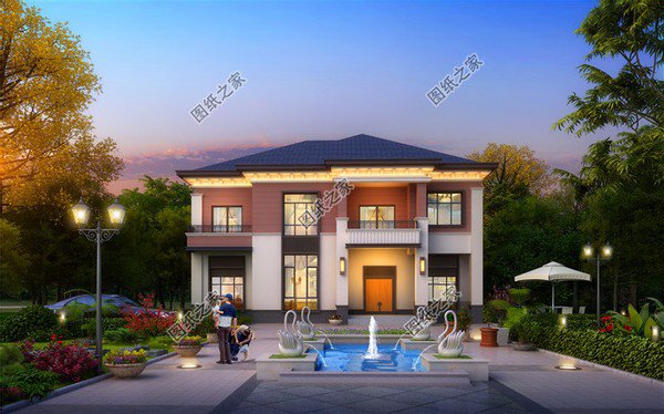 200平米大戶型二層別墅設(shè)計圖，與眾不同的設(shè)計款式，美觀又實用