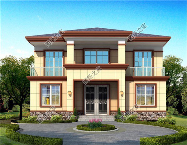 最新二層樓設(shè)計(jì)圖，外觀簡單但漂亮，不到30萬拿下