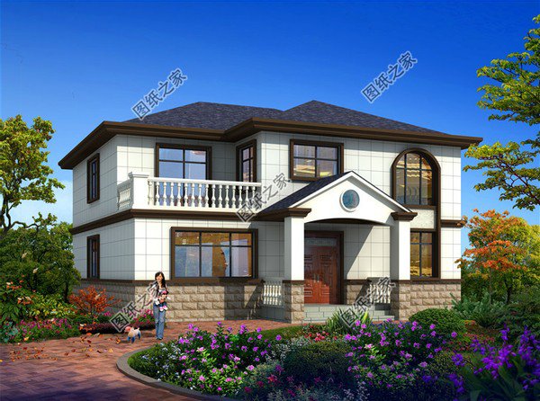 最新二層樓設(shè)計(jì)圖，外觀簡單但漂亮，不到30萬拿下