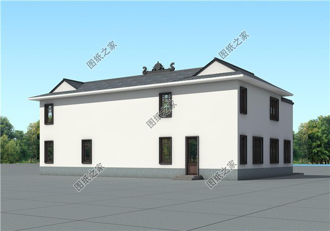 農(nóng)村20萬四合院設(shè)計(jì)圖，青山綠水間，享受農(nóng)村生活