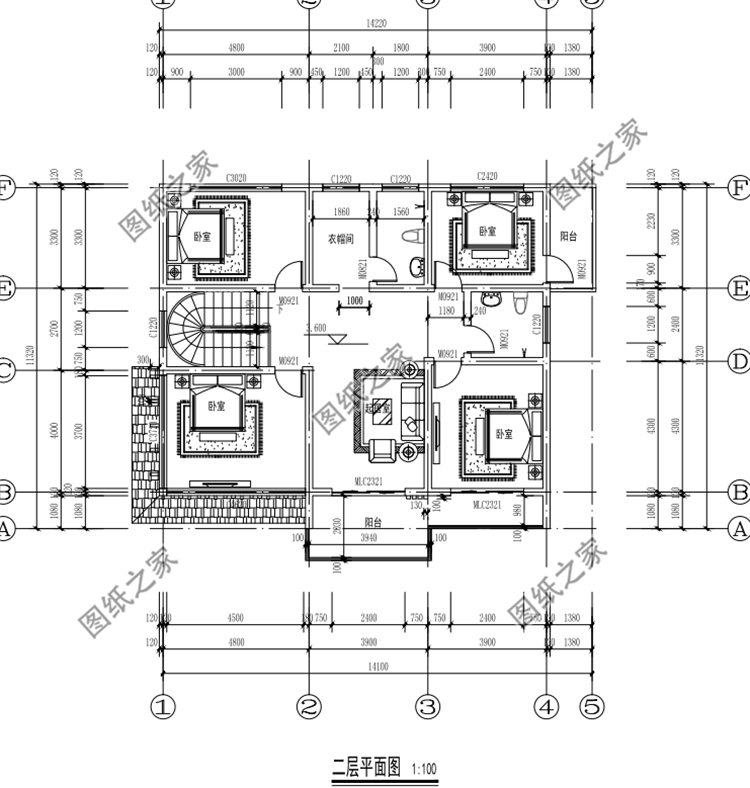 好看又簡單的二層樓房設計圖，還在等什么，聰明人早就收藏好圖紙了