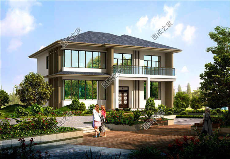 好看又簡單的二層樓房設計圖，還在等什么，聰明人早就收藏好圖紙了