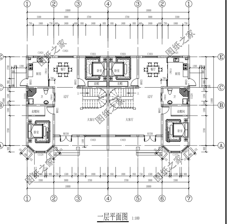 兄弟二層雙拼戶型圖，兄弟建房齊上陣，羨慕倒一大片親戚朋友