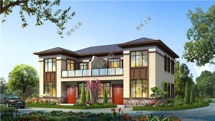 兄弟二層雙拼戶型圖，兄弟建房齊上陣，羨慕倒一大片親戚朋友