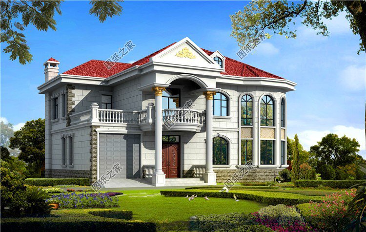 主體30萬二層別墅設計圖，戶型設計合理，全家都能住得下